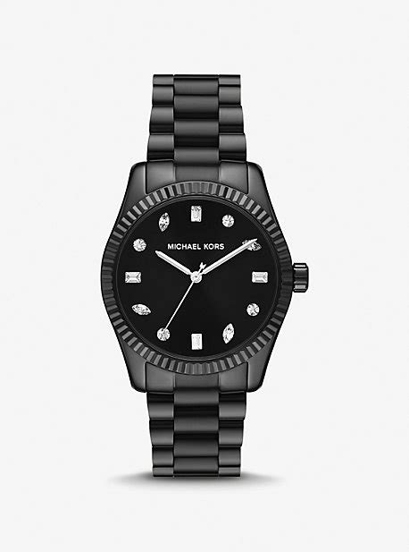 michael kors black tone pave|Michael Kors lexington lux.